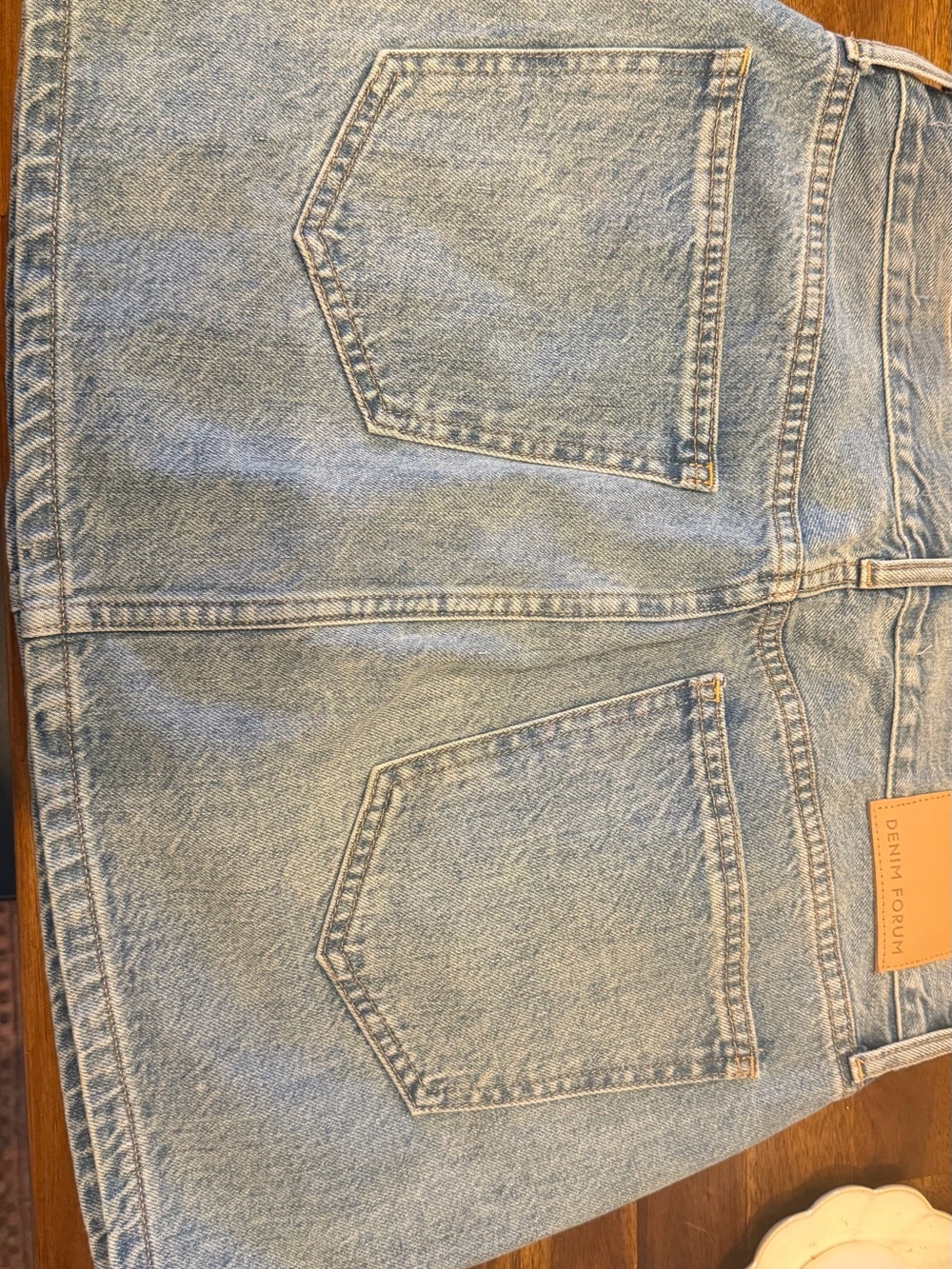 Denim Forum Light Blue Denim Mini Skirt - Picture 2 of 5